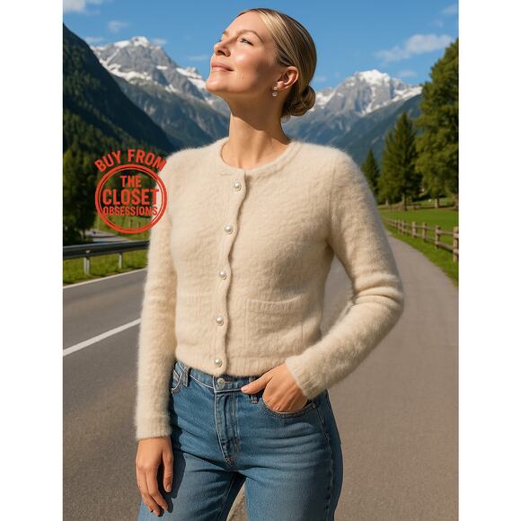 RARE!!! ZARA Faux Fur Cardigan NWT - Picture 2 of 9